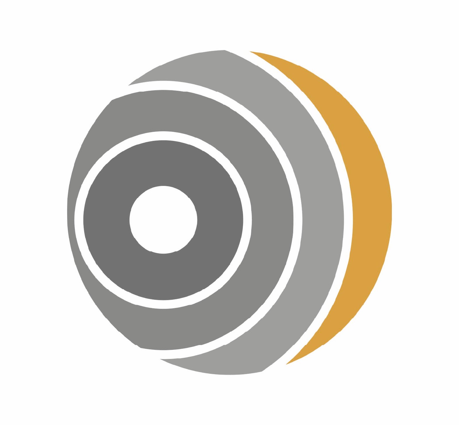 Urtikariaverband – kreisförmiges Symbol aus mehreren braunen Ringen und einem goldfarbenen Bogen.